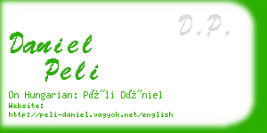 daniel peli business card